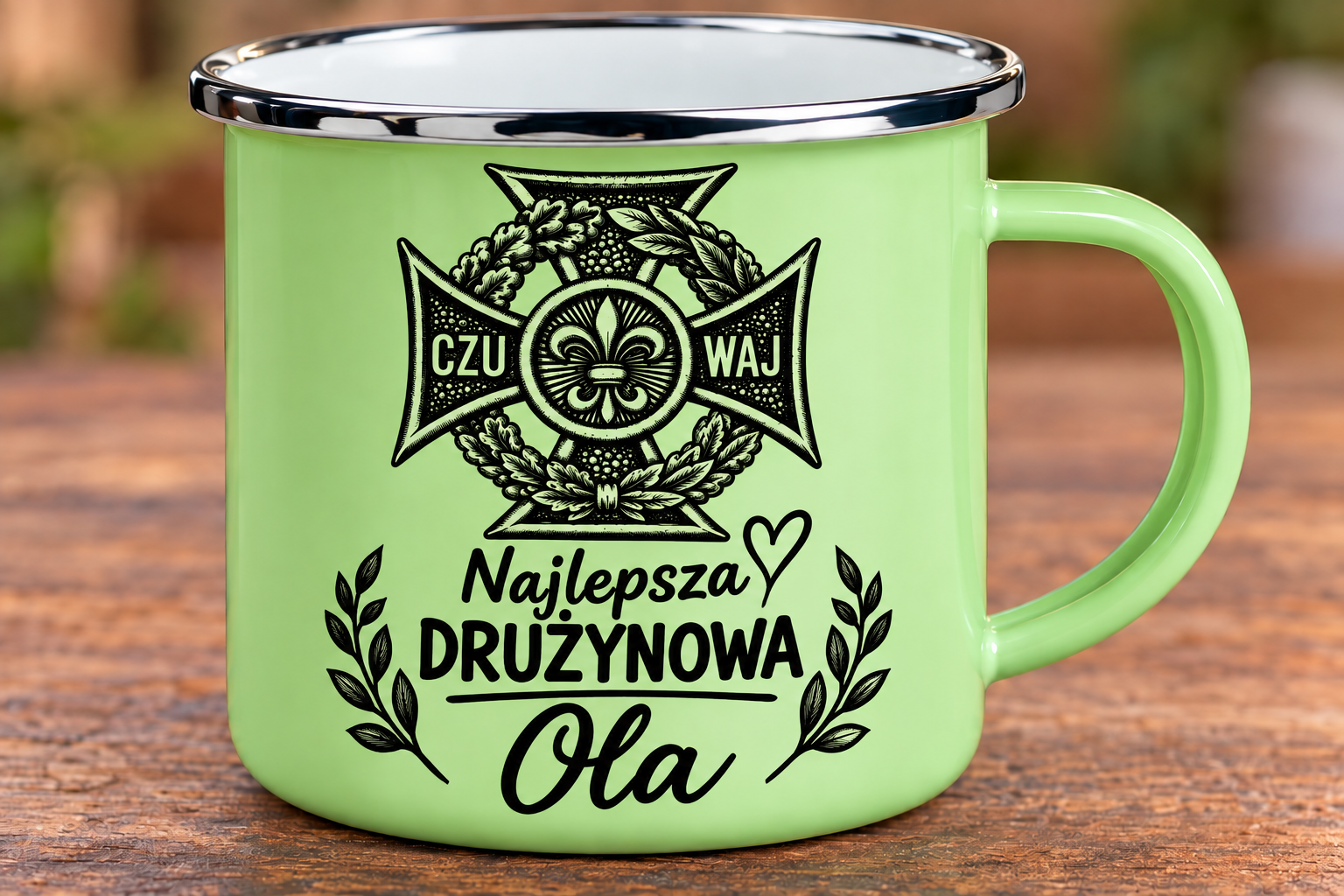 Kubek metalowy personalizowany harcerski # 3